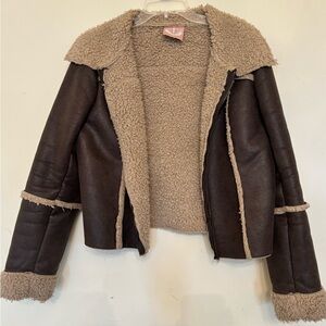 Romeo & Juliet Couture Dark Brown Teddy Jacket